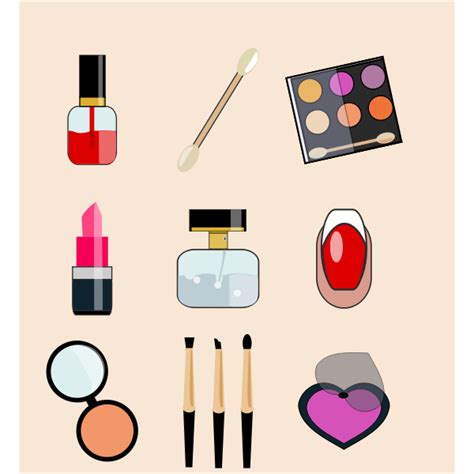 Cosmetic And Beauty Icons Free Svg