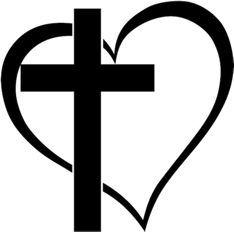 Download Cross Heart Clipart Free Best Transparent Png - Cross With png image