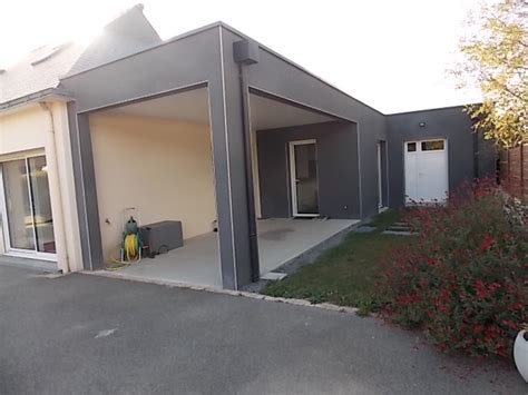 Essentially the carport was attached to one side of the house, about 2/3 the width of it. Extension d'un garage - CF Maîtrise d'oeuvre