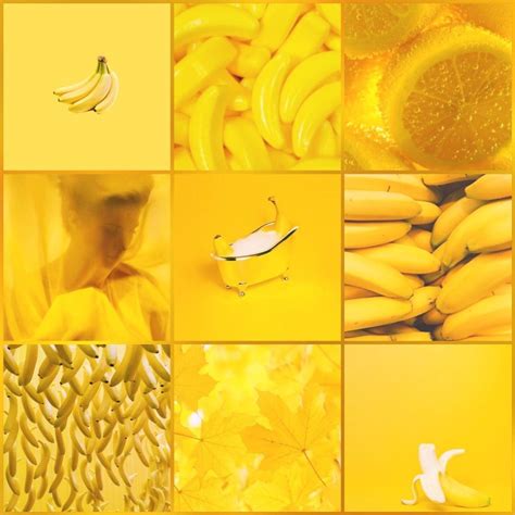 Banana Moodboard Yellow Aesthetic Mood Boards Banana