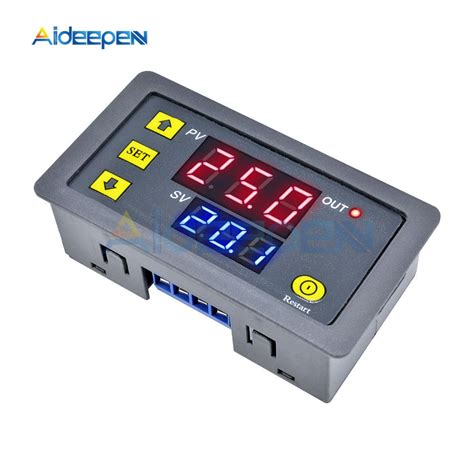 DC 12V 24V AC 110V 220V Digital Cycle Timer Delay Relay Board Module w