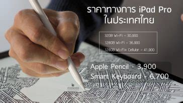 ราคา iPad Pro 9.7 และ 12.9 นิ้วในประเทศไทย