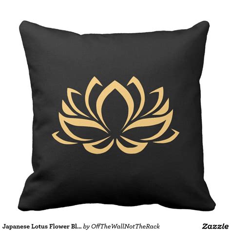 Japanese Lotus Flower Blossom Throw Pillow Zazzle Japanese Lotus