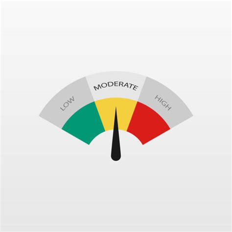 Royalty Free Low Moderate High Rating Meter Clip Art