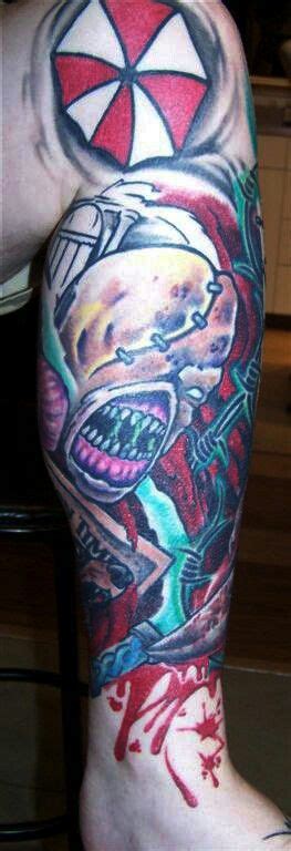 This Is An Awesome Resident Evil Nemesis Leg Tattoo Evil Tattoo