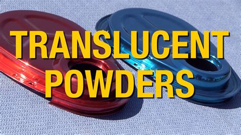 Translucent Powders For Powder Coating Durable Chip Resistant Finish