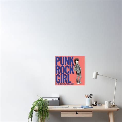 Punk Rock Girl The Dead Milkmen Multicolored Poster By Kathrynba4 Redbubble