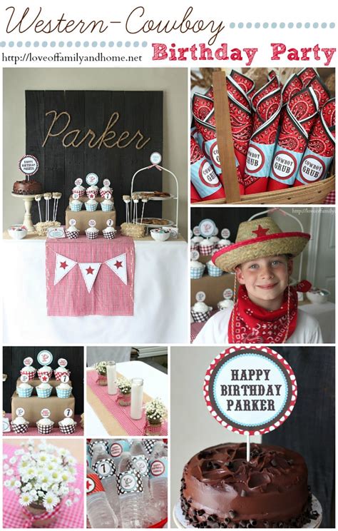 See more ideas about cowboy party, cowboy birthday, cowboy birthday party. Cowboy Birthday Party Ideas {Parker Turns 7} - Love of ...