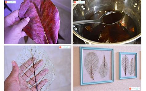 Color Tinted Skeleton Leaves Diy Wall Art Diy Projects To Try