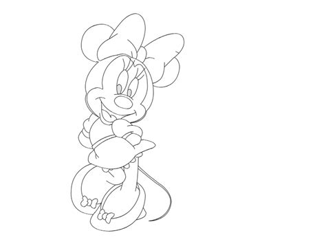 Minnie Mouse Lineart By Jacobmainland On Deviantart