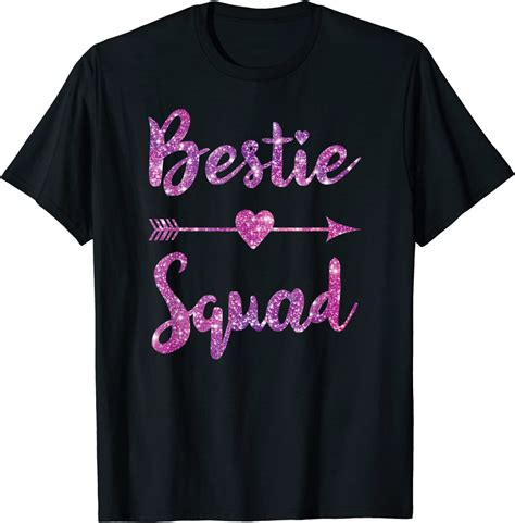 Bestie Squad Best Friend Bff Matching Couple Love Girls Trip T Shirt
