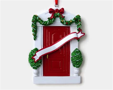 Red Door New Home First Apartment Personalized Ornament Etsy