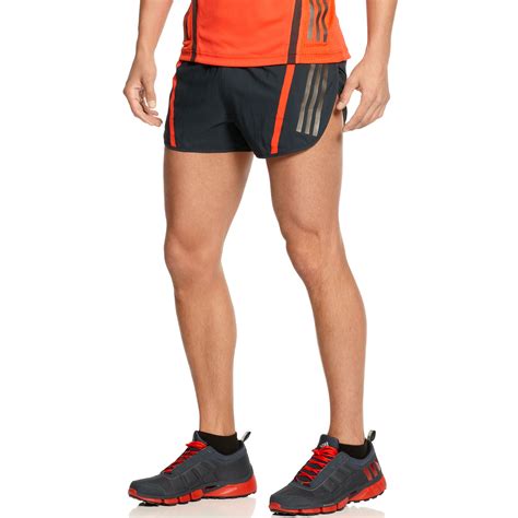 Adidas Supernova Split Running Shorts In Orange For Men Lyst