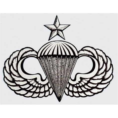 Us Army Airborne Senior Parachute Wings Sticker Decal Ebay