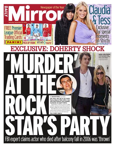 Daily Mirror Front Page Rd Of September Tomorrow S Papers Today