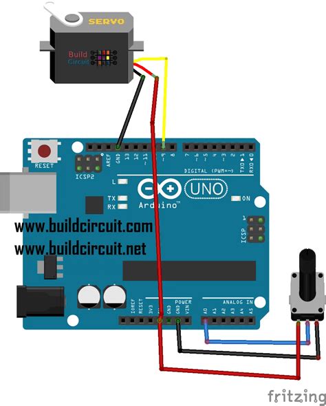 Arduino Project 6 Servo Control With A Potentiometer Buildcircuitcom