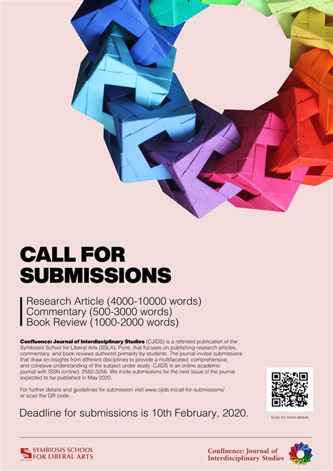 Call For Submissions Poster Confluence Journal Of Interdisciplinary