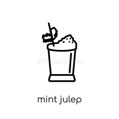 Mint Julep Icon From Drinks Collection Stock Vector Illustration Of