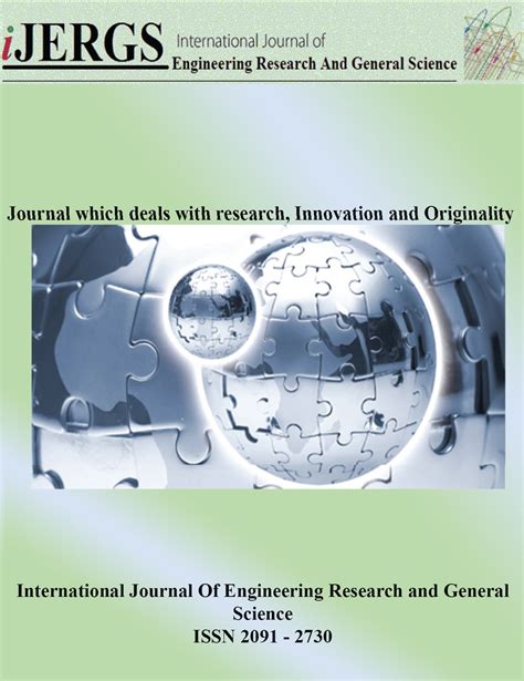 Papers reporting original research or. Journal: International Journal of Engineering Research and ...