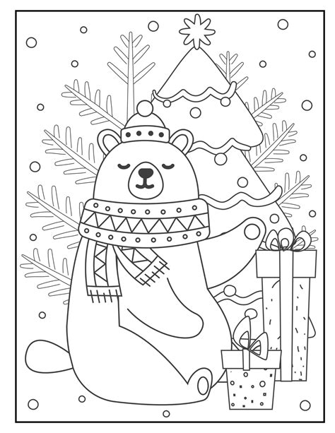 merry christmas coloring pages printable  easy