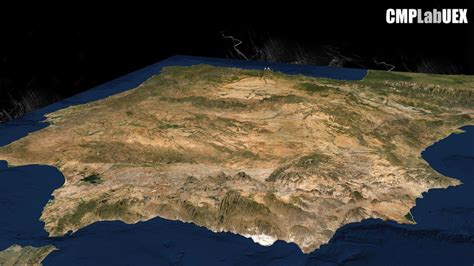 Península Ibérica, Europa - Download Free 3D model by CMPLab (@secad