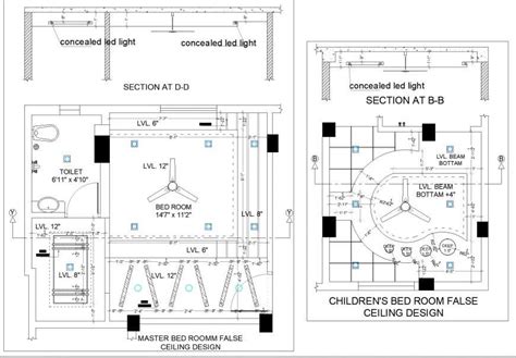 House Structure Design And False Ceiling Cad Drawing Dwg File Cadbull