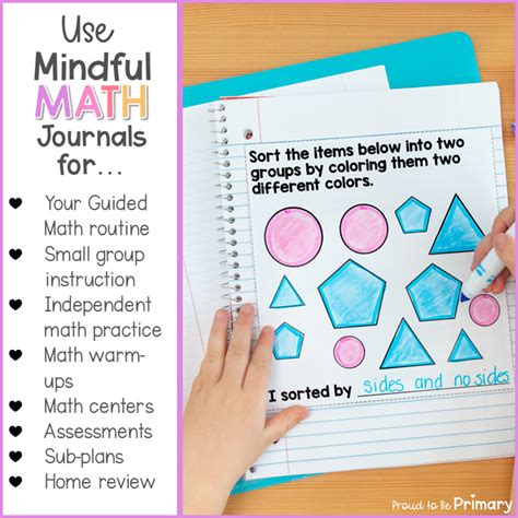 Kindergarten Math Journal Prompt Activities Proud To Be Primary