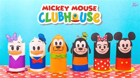 Diy Paper Roll Mickey Mouse Clubhouse Paper Roll Craft Ideas Mickey