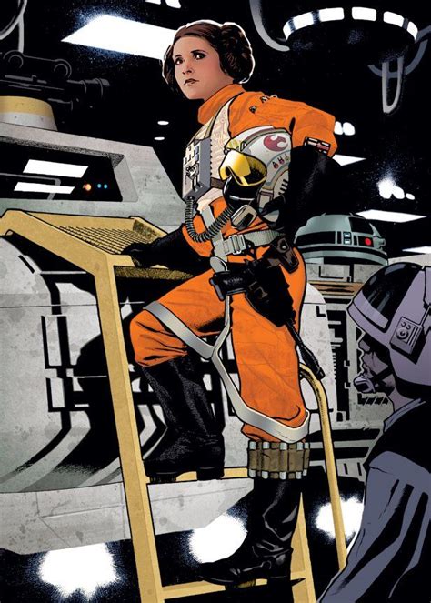 Pilot Leia By Adam Hughes Star Wars Comics Star Wars Princess Star