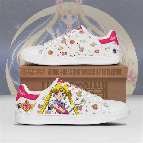 Sailor Moon Sneakers Custom Anime Series Sailor Moon Shoes Katheri Store