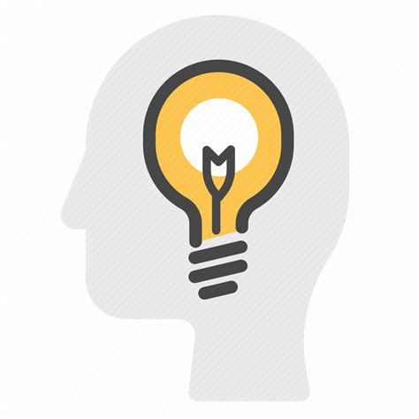 Concept Creative Idea Light Bulb Think Thinking Icon Download On
