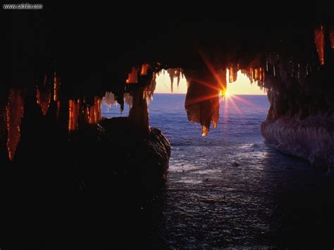 Nature Sea Caves Apostle Islands Wisconsin Picture Nr 17596