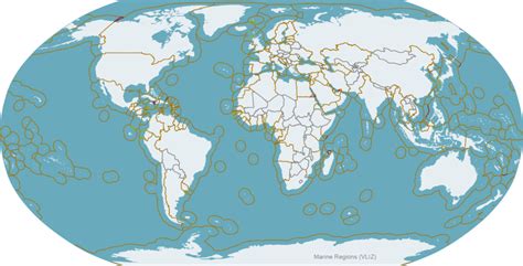 Exclusive Economic Zone EEZ Map Of The World IILSS International