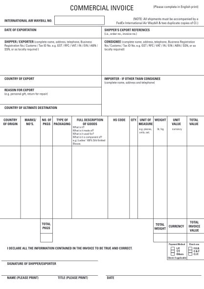 11 Commercial Invoice Dhl Free To Edit Download And Print Cocodoc