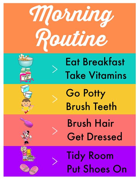 Our Morning Routine Free Printable Sponsored
