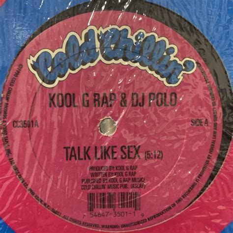 Kool G Rap And Dj Polo Talk Like Sex 12 Fatman Records