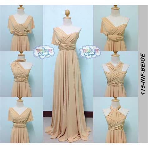 beige infinity dresses bridesmaid dresses shopee philippines