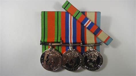 Set Of 3 World War 2 Wwii Defence Medals Australian Service Medal 1939