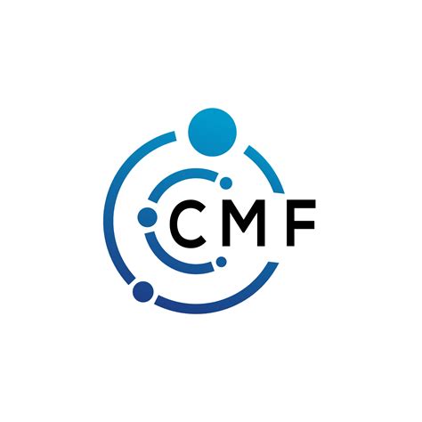 Diseño De Logotipo De Letra Cmf Sobre Fondo Blanco Concepto De