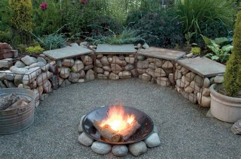 A stylish addition to any backyard space with customizable rock & stucco bases. 40 Simple Fire Pit Setting Ideas on a Budget for DIY Designs