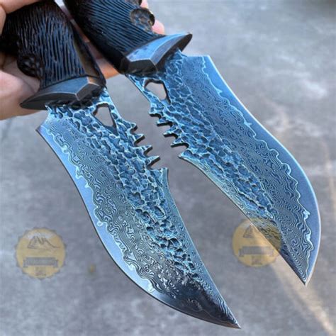 Handmade Bushcraft Vg10 Damascus Steel Fixed Blade Tactical Knife With