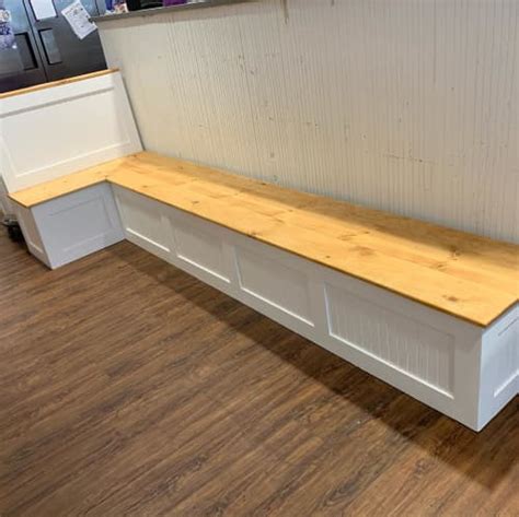 L Shaped Bench With Storage By Northern South Woodworks At The Purple