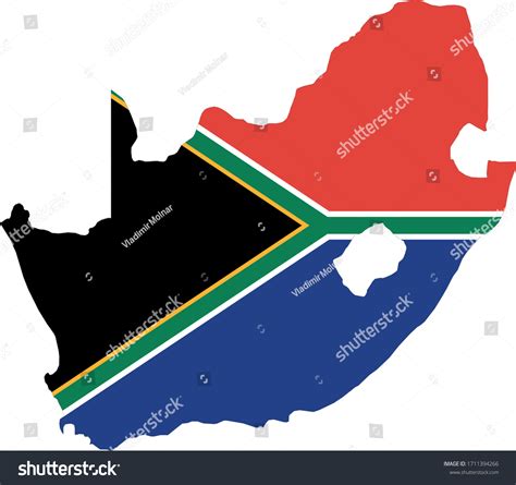 Vector Illustration Of South Africa Map With Royalty Free Stock