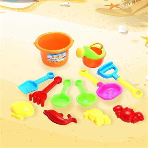 12 Pcs Plastic Beach Sand Play Toys Set Intelligence Development Toy