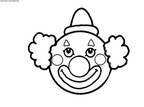 Coloriage clown fille avec des ballons. Coloriage clown à imprimer pour les enfants - CP08206 | Coloriage clown, Coloriage, Visages de clown