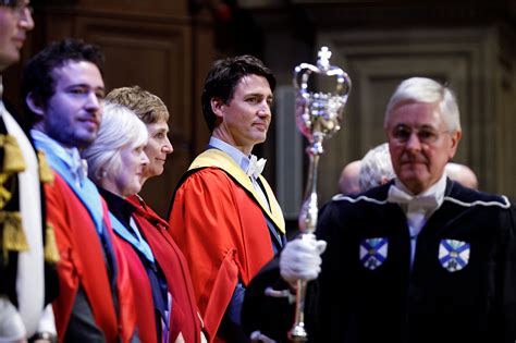 Prime Minister Justin Trudeau Receives An Honorary Degree From The University Of Edinburgh