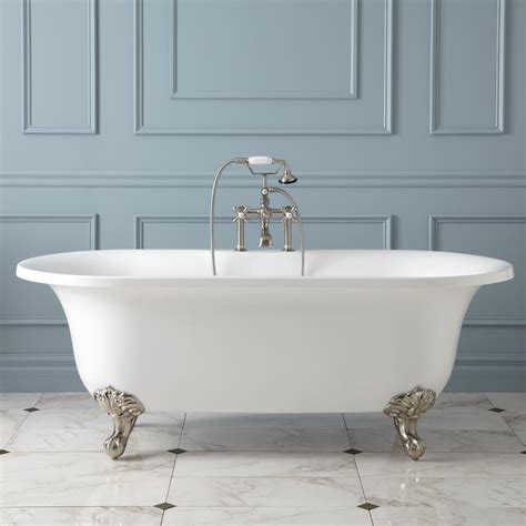 Most tubs are purchased in white, however, these types of bathtubs may be customized with almost any color imaginable. 68" Aislin Acrylic Clawfoot Tub - Imperial Feet - Clawfoot ...