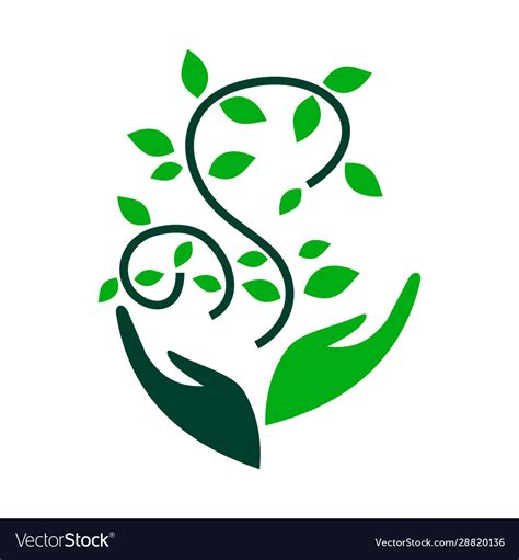 Environmental Sustainability Logo Royalty Free Vector Image