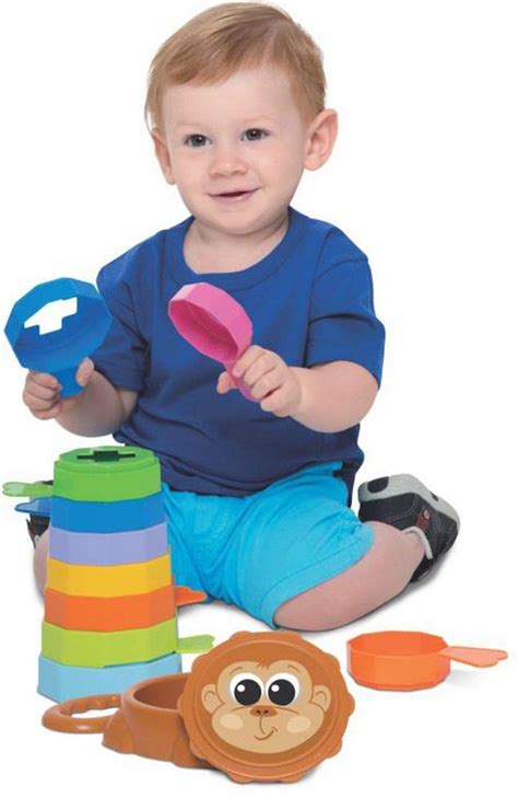 kit de brinquedos educativos cubo didático empilha