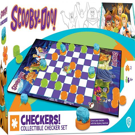 Masterpieces Officially Licensed Scooby Doo Checkers Board Game For